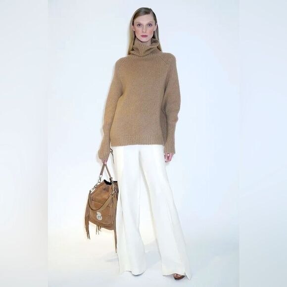 Ralph Lauren Collection Pre-Fall 2015 Camel Cashmere Blend Turtleneck Sweater - Picture 9 of 16